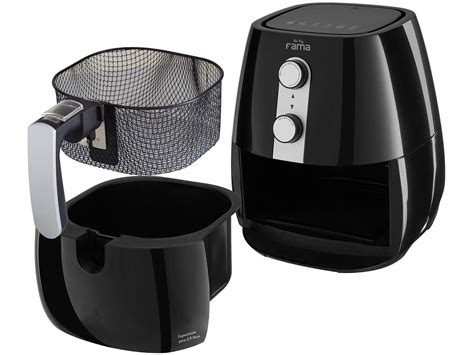 Fritadeira Elétrica Sem Óleoair Fryer Fama Air Fry Preta 29l Com