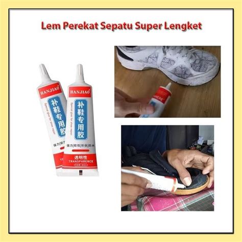 Jual Lem Perekat Sepatu Transparant Super Kuat Tahan Air Lem HANJIAO