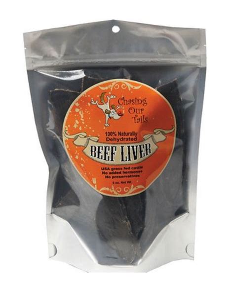 Simply Single Dehydrated Beef Liver Dog Treats 5 Oz Bag Chasing Our
