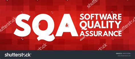 Sqa Software Quality Assurance Acronym Business Stock Vector Royalty