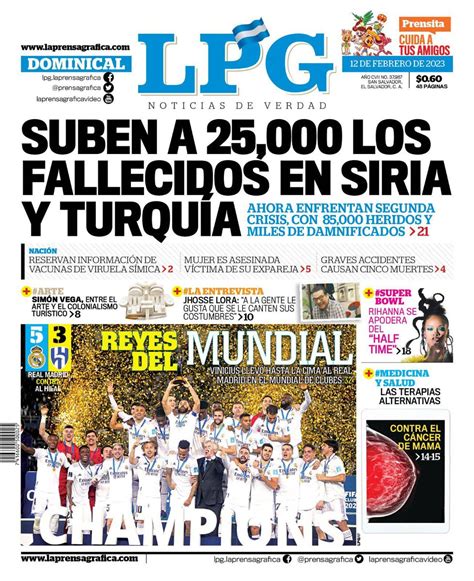 La Prensa Gráfica on Twitter Compartimos la PortadaLPG para la