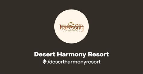 Desert Harmony Resort Instagram Linktree