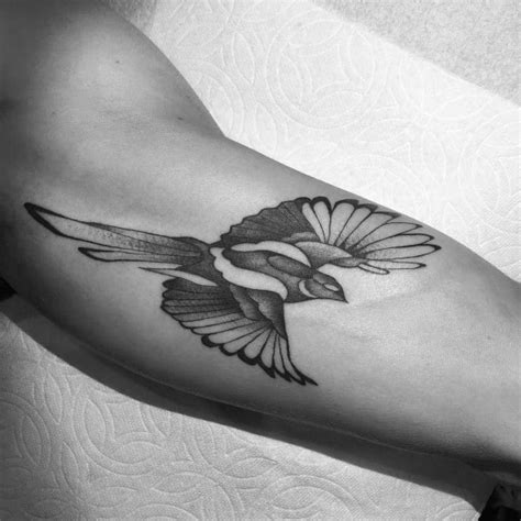 50 Magpie Tattoo Designs For Men Bird Ink Ideas