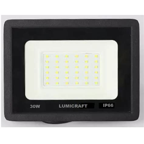 Reflector Led 30W Exterior Multivoltaje SMD Luz Blanco Frío Lumicraft