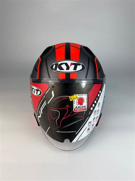 Kyt Nfj Motion Matte Red Fluo Tokan Helmet