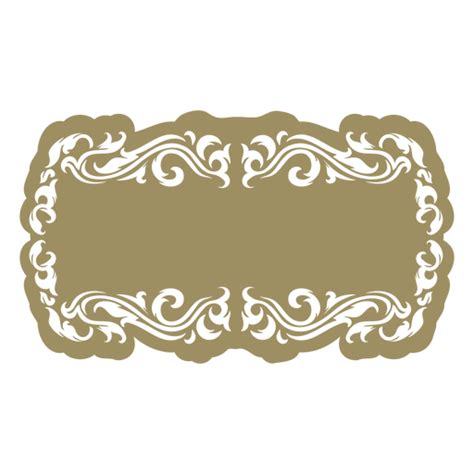 Diseño Png Y Svg De Elegante Borde De Estilo Victoriano Con Bordes Elegantes Para Camisetas