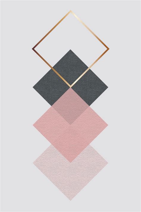 Rose Gold Geometric Edge And Corner Background Wallpaper Image For Free