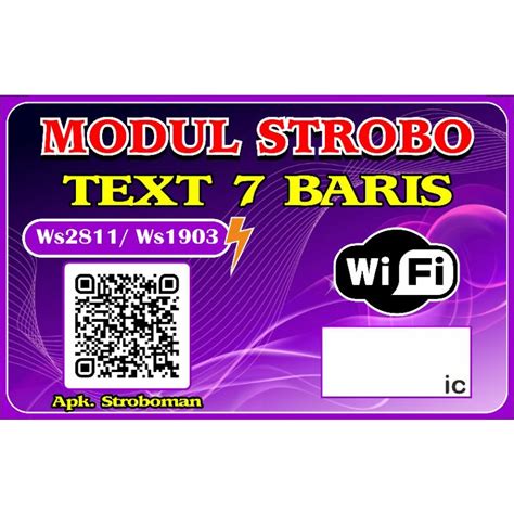 Jual Modul Strobo Running Text Baris Led Ws Shopee Indonesia