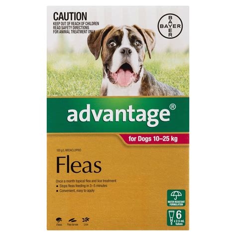 Advantage Dog Large 10 25kg 6 Pack Robbos Pet Barn