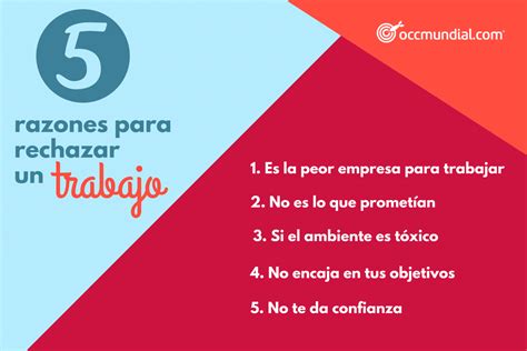 10 Razones Por Las Que Debes Rechazar Una Oferta De Empleo