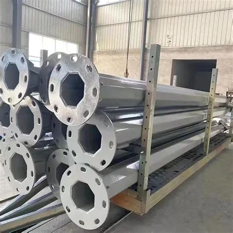 Outdoor Hot Galvanized M Street Light Pole Q Street Lighting Pole Lamp Post Pole China