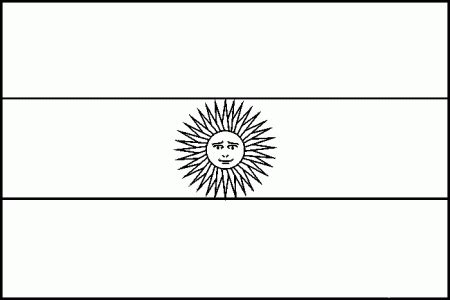 Argentina Flag Coloring Page - Coloring Home