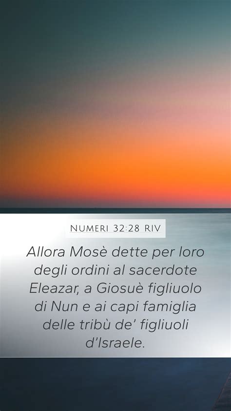 Numeri 32 28 RIV Mobile Phone Wallpaper Allora Mosè dette per loro