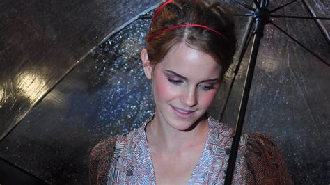 Emma Watson Women Brunette Umbrella Wallpapers Hd Desktop And