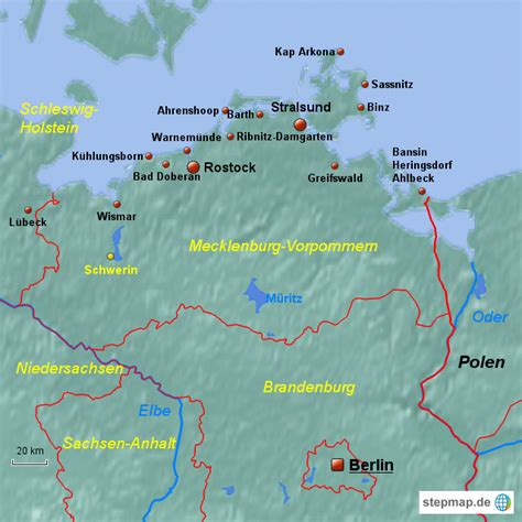 Stepmap Ostseereise Landkarte F R Deutschland