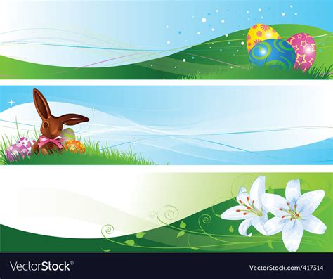 Easter banners Royalty Free Vector Image - VectorStock