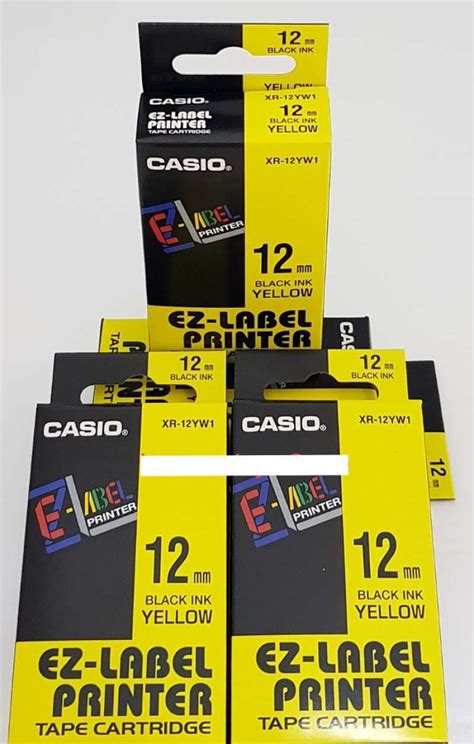 Jual Label Casio EZ Label Printer Casio Tape Cartridge XR 12YW1