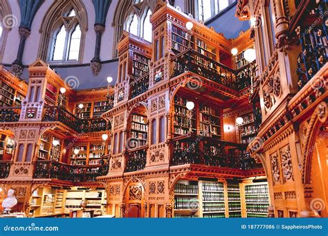 Interior Of The Library Of Parliament Ottawa BibliothÃ¨que Du