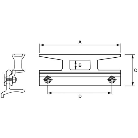 Aluminium Toe Rail Cleat Ay Fittings Proboat