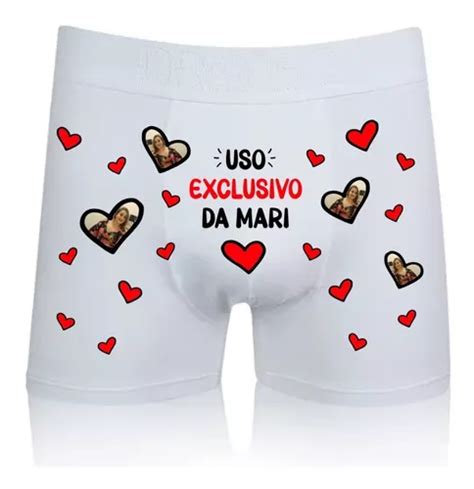 Cueca Boxer Personalizada Sua Foto Presente Parcelamento Sem Juros