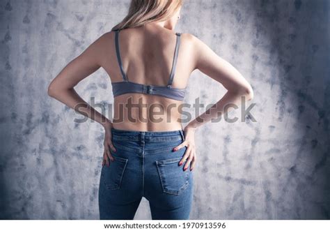 Beautiful Girl Stands Half Naked Stock Photo Shutterstock