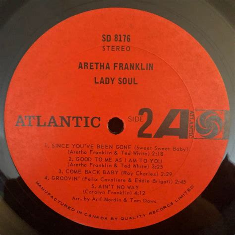 Aretha Lady Soul Vinyl Pursuit Inc