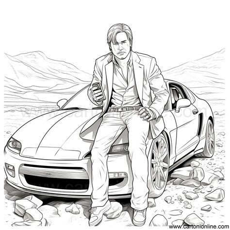 Coloriage De Han Lue Sung Kang De Fast And Furious