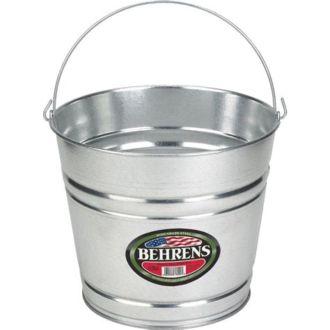 Behrens 14 Qt Galvanized Steel Pail 1214GSX The Home Depot