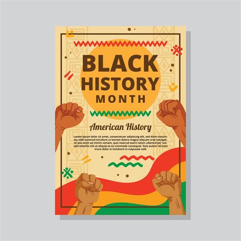 Black History Month Poster 17472547 Vector Art at Vecteezy