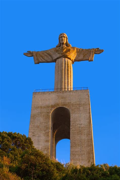 Cristo Rei Monument Of Jesus Christ In Lisbon Portuga Editorial Image