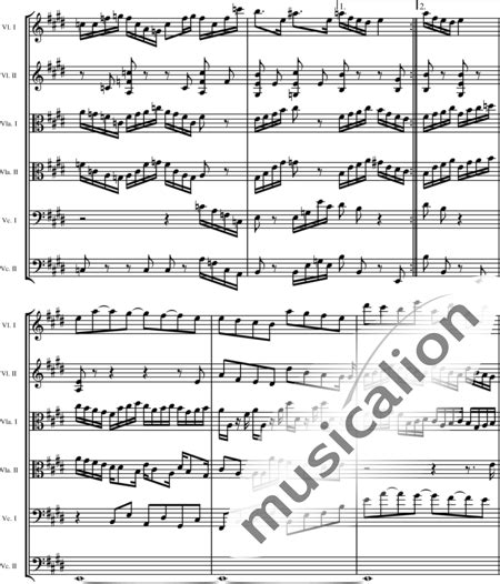 String Sextet In G Major 3rd Mvt Op 36 3 Johannes Brahms Sheet Music To Download