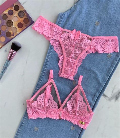 Conjunto De Lingerie Seduzione Rosa Babaloo Sem Bojo E Sem Aro Dolce