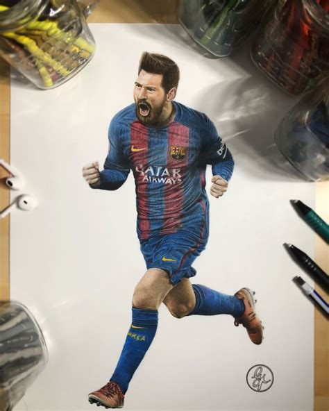 Pencil drawing of Lionel Messi 🐐 | Pencil drawings, Realistic pencil ...