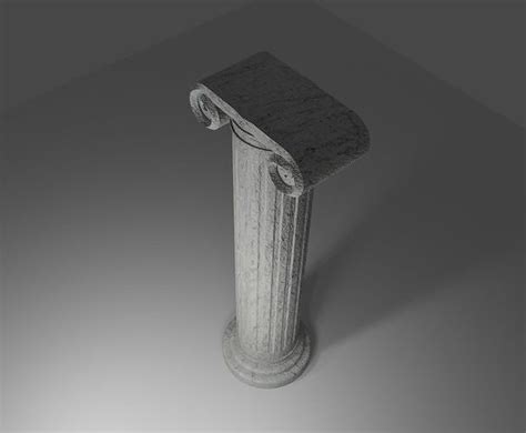 Roman Column Jonic Style High Poly Coluna Romana 3d Model Cgtrader