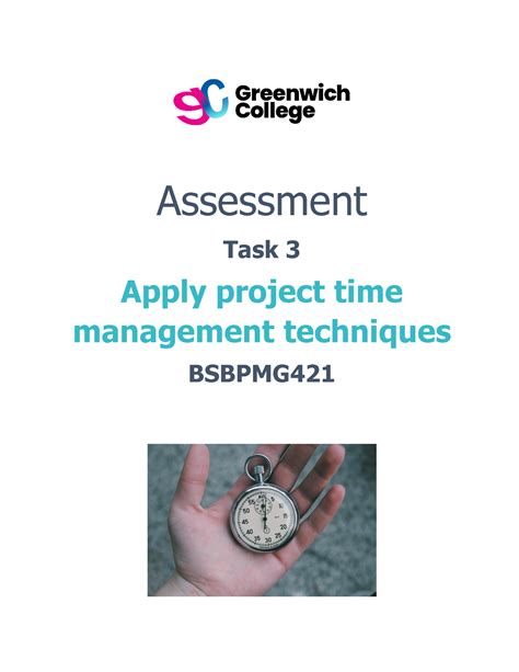 Bsbpmg Assessment Task V Assessment Task Apply Project