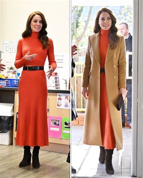 Kate Middleton Steps Out In Striking Orange Dress For Latest Appearance Uk