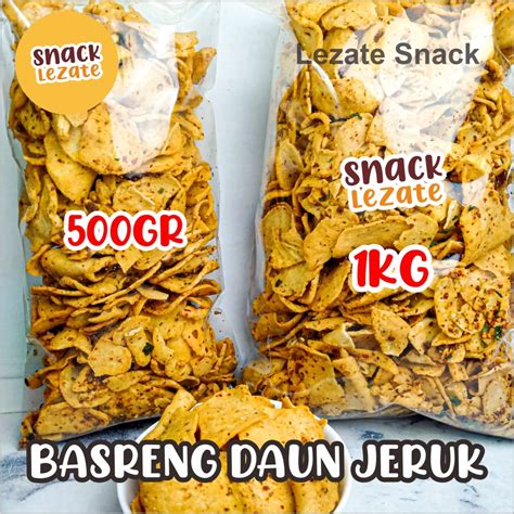 Jual Basreng Pedes Daun Jeruk Kg Pedas Murah Basreng Koin Daun Jeruk