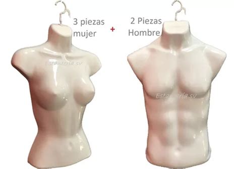 Maniqu Busto Mujer Y Torso Hombre Exhibidor Ropa Env O Gratis