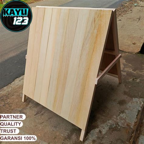 Jual Stand Banner X Banner Standing Banner Stand Kayu Lipat Praktis