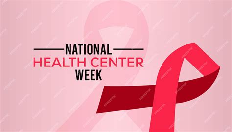 Premium Vector National Health Center Week Vector Banner Template