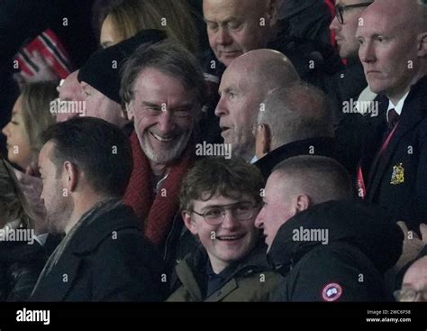 Ineos Sport Ceo Sir Jim Ratcliffe Left With Sir Alex Ferguson Right In The Stands After