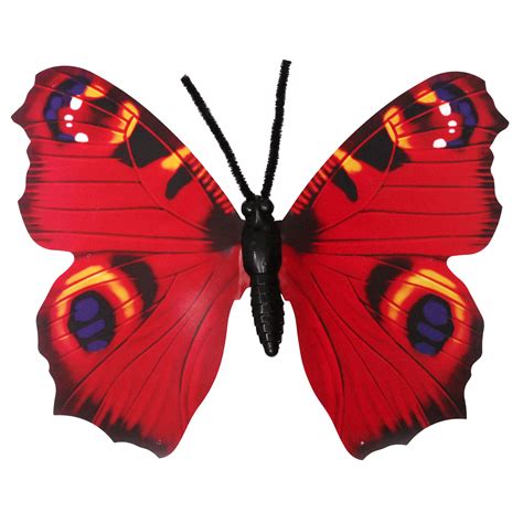 Deko Schmetterling Rot 50 Cm 2er Set DecoWoerner