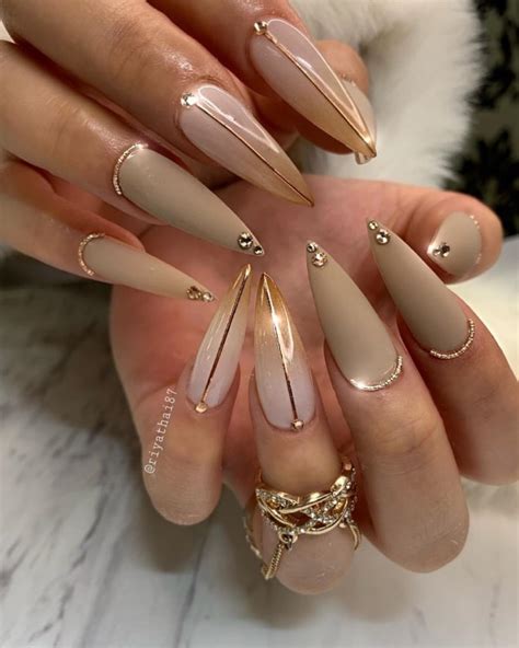 130 Elegant Rhinestones Coffin Nails Designs Howlifestyles