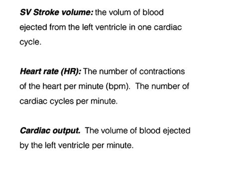 8 Slides Cardiac Output Stroke Volume Heart Rate Teaching Resources