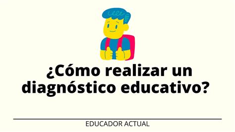 Cómo realizar un diagnóstico educativo educación YouTube