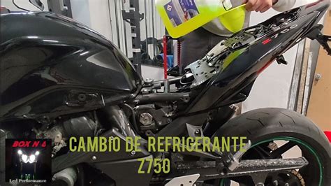 Cambio De Refrigerante En Kawasaki Z750 YouTube