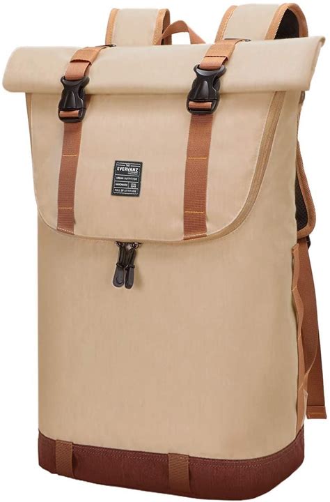 Evervanz Laptop Rucksack Damen Herren Roll Top Wasserdichter