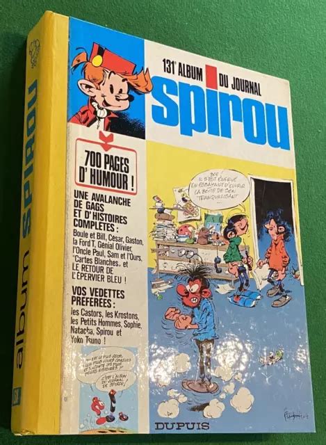 RELIURE RECUEIL ALBUM du journal SPIROU N 131 1974 Très Bel Etat