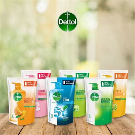 Dettol Shower Gel Refill Pack Ml Ml Original Fresh Cool