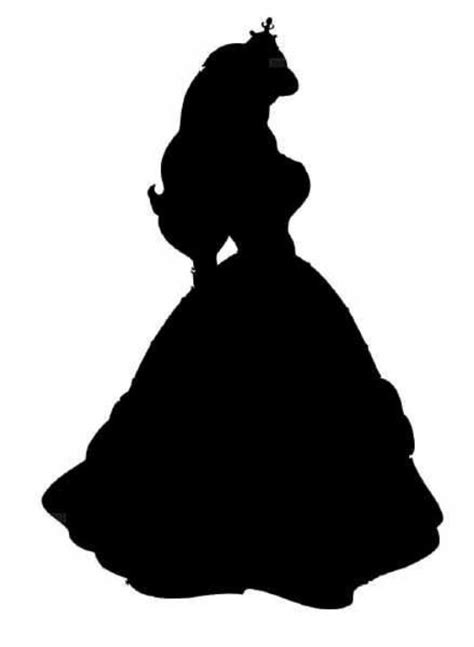 Disney Ariel Silhouette Printable